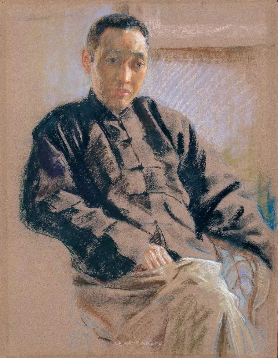 徐悲鸿先生的巨幅油画愚公移山,徐悲鸿中国现代画之父