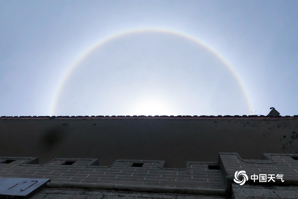 南方多省出现日晕奇观,多地现日晕奇观照片