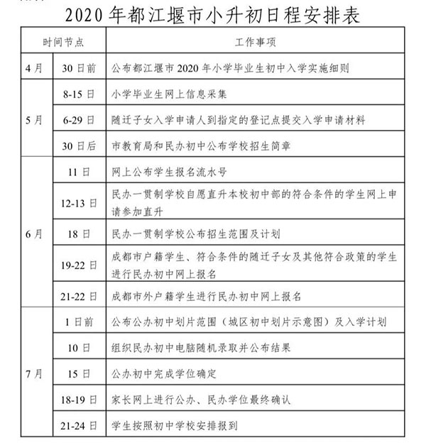 都江堰市2024年小学招生公告,都江堰2019年入学通知