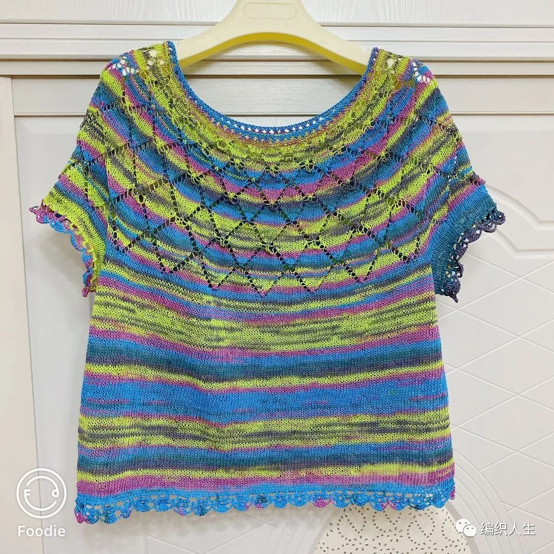 钩针编织星光花样,星光形棒针花样图解