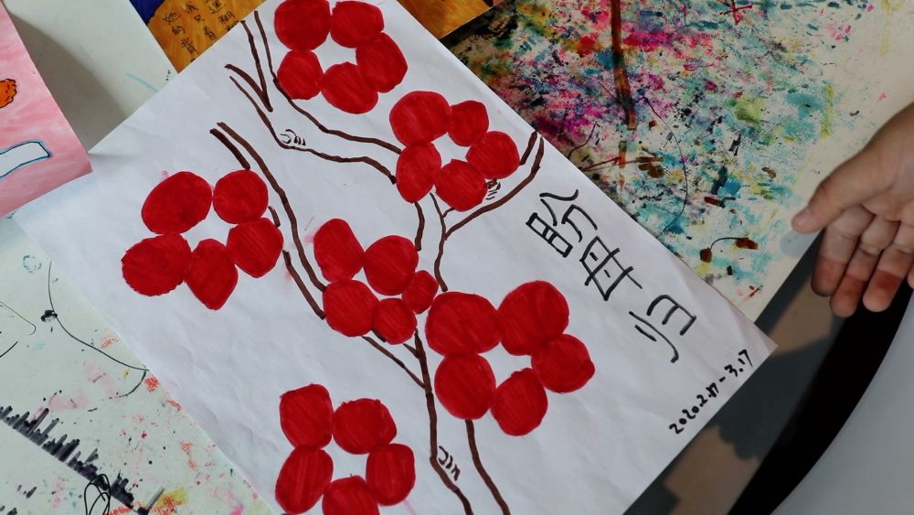 童画春天,春天的画儿童燕子