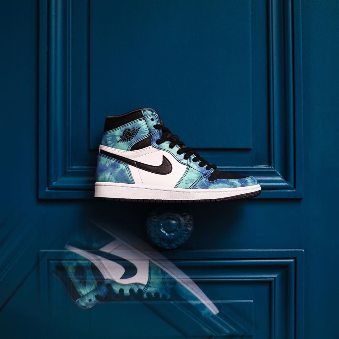 扎染airjordan1midgs黑白粉,airjordan6retrogreen扎染