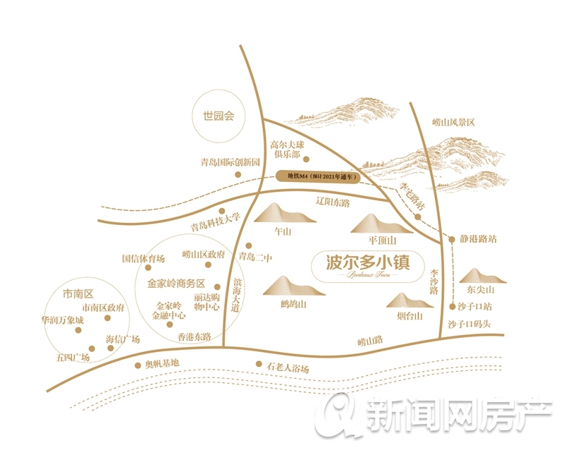 崂山波尔多小镇9000一平米,青岛崂山波尔多小镇电梯洋房出租