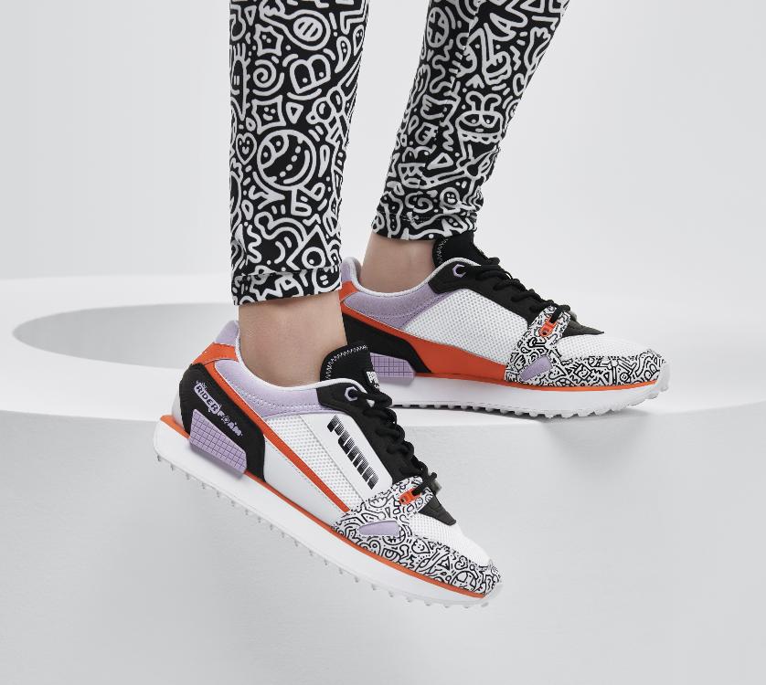 puma联名神仙配色,puma新款涂鸦