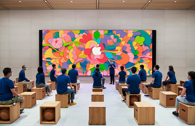 三里屯applestore开门,苹果线下applestore