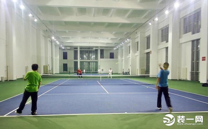 室内网球馆装修材料,室外网球场灯光设计