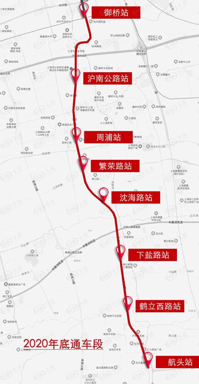 18号地铁线御桥开通了吗,18号线航头到御桥路所需时间