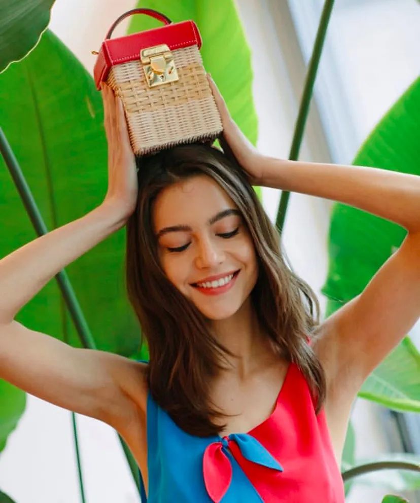 时尚藤编包,日系风格藤编包