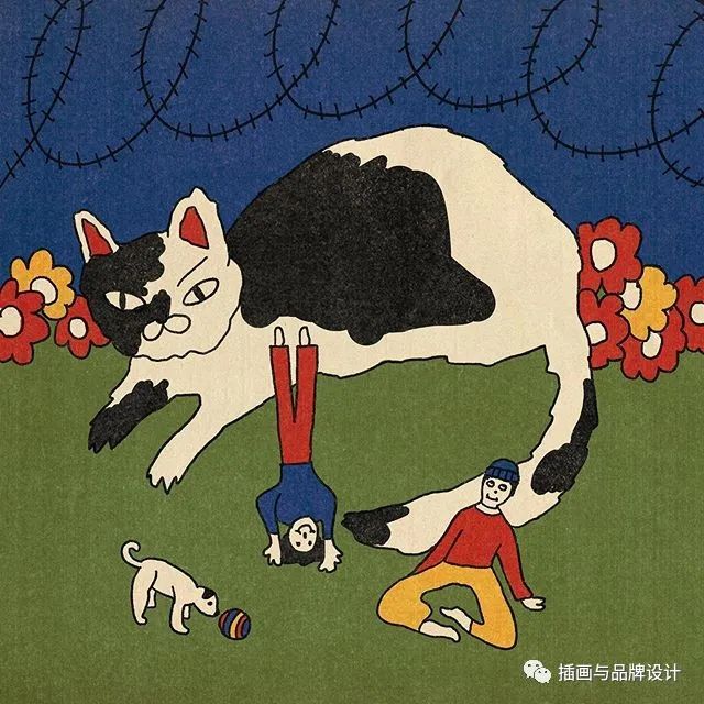 插画丨抽象复古的画面有没有带给你一些童年的回忆呢？