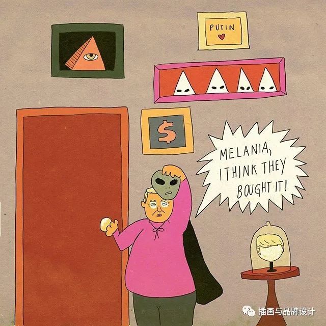 插画丨抽象复古的画面有没有带给你一些童年的回忆呢？