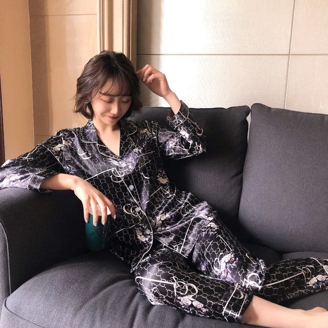 意大利纯棉夏季睡衣,轻奢莫代尔棉睡衣秋冬气质