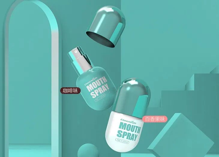 喷一喷顽固口臭祛除了，连打嗝都是香飘飘的