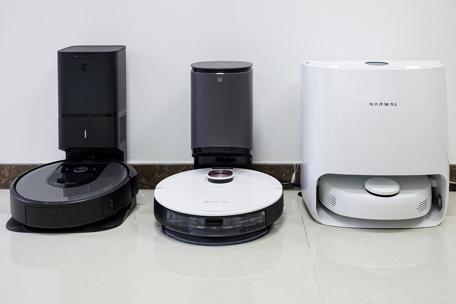 iroboti7和米家防缠绕机器人,云鲸跟科沃斯哪个扫拖一体好