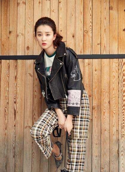 刘诗诗最近穿的皮衣变装,刘诗诗机车皮衣穿搭