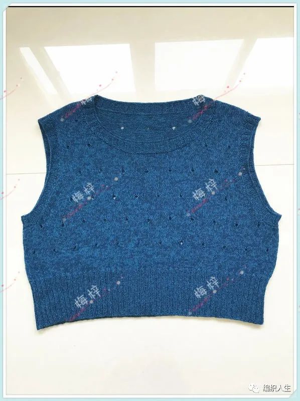 宽松棒针女式背心款式图解,男士棒针背心花样大全图解