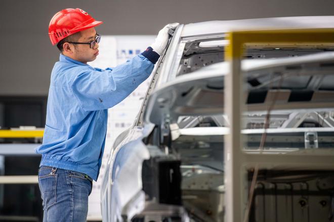 上汽名爵宁德工厂,上汽名爵5生产线