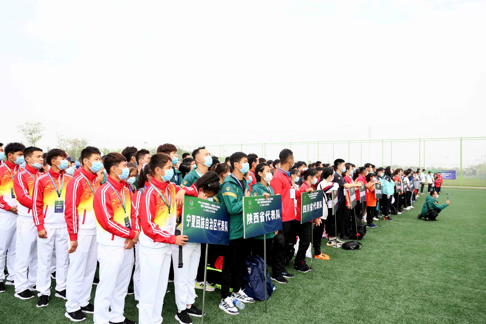 全国第十一届残运会五人制聋人足球比赛在青开幕