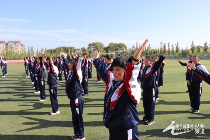 舞动青春炫我风采健美操,朔州元博中学健美操