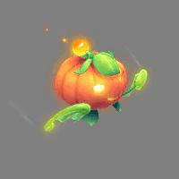 万圣节戴南瓜头,南瓜头和骷髅头万圣节