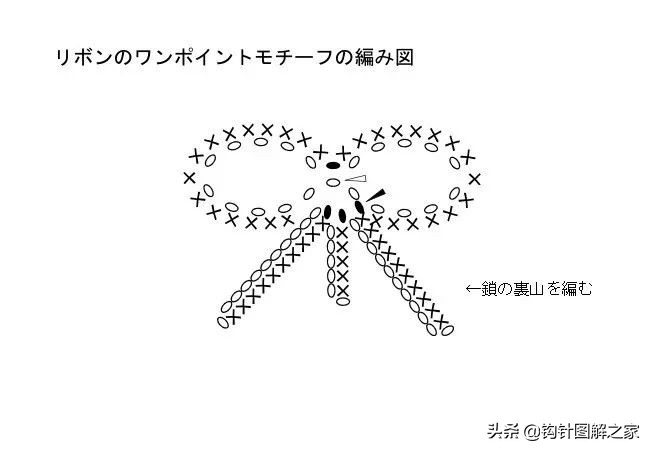 钩针蝴蝶结教程全过程,钩针蝴蝶结图解大全视频