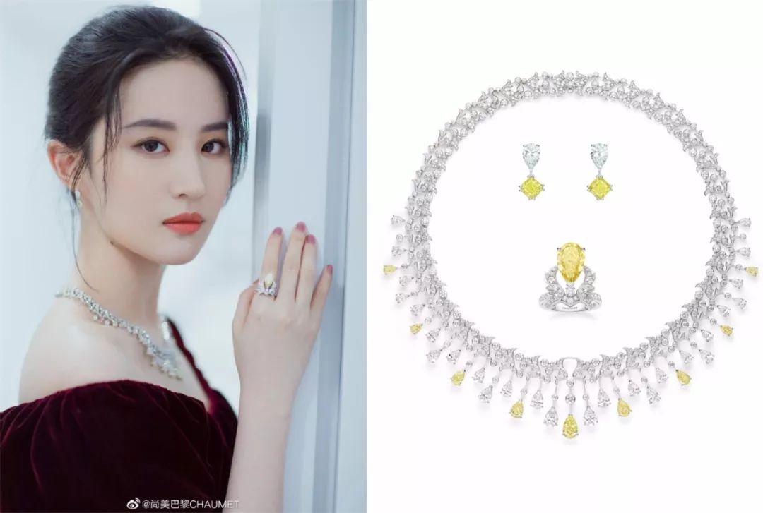 刘亦菲尚美头冠,刘亦菲黑色礼服戴皇冠迪奥