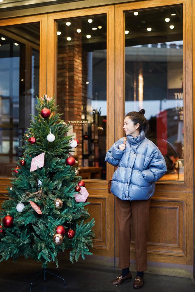 三木妈妈羽绒服最新穿搭,三木妈妈短款羽绒服