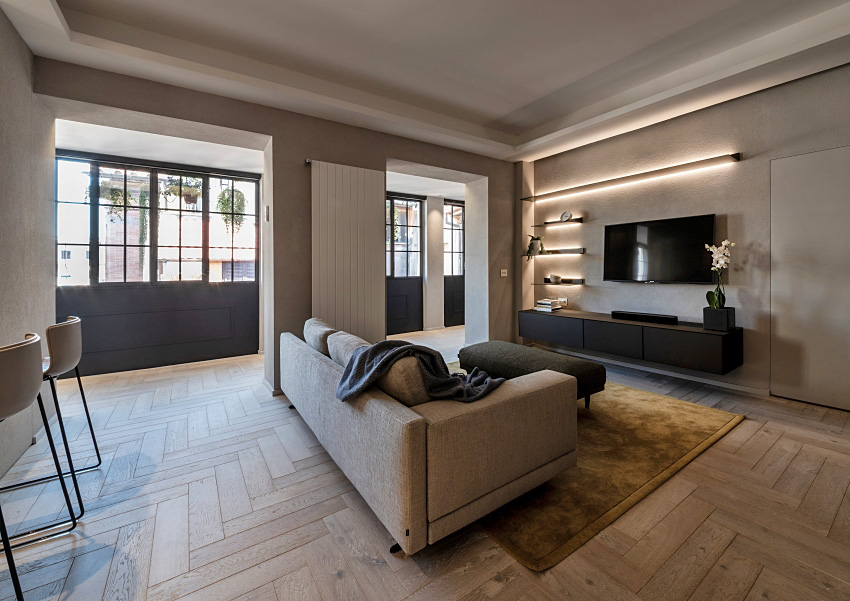 现代客厅不要沙发和茶几的设计,现代客厅怎么布置不需要沙发茶几