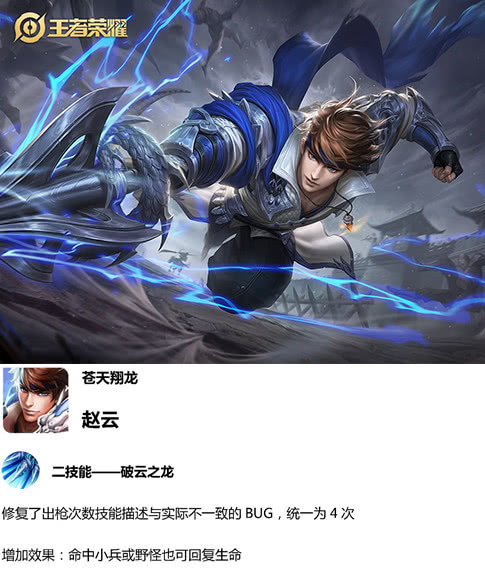 1.23更新!赵云三国战记皮肤预订!12位英雄调整!冷门射手增强