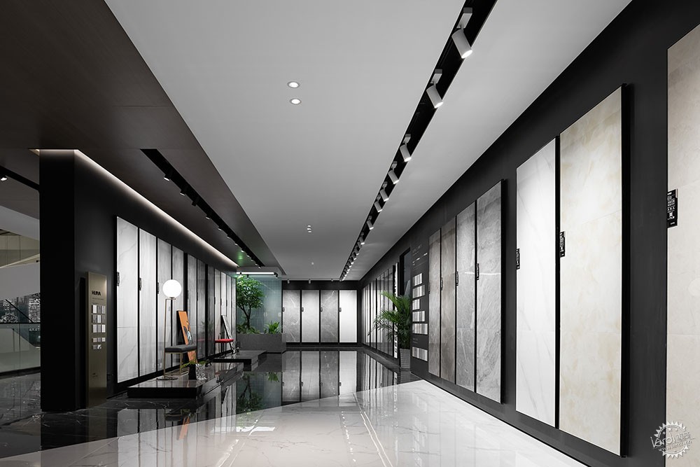 汇亚瓷砖展厅效果,汇亚陶瓷生产基地