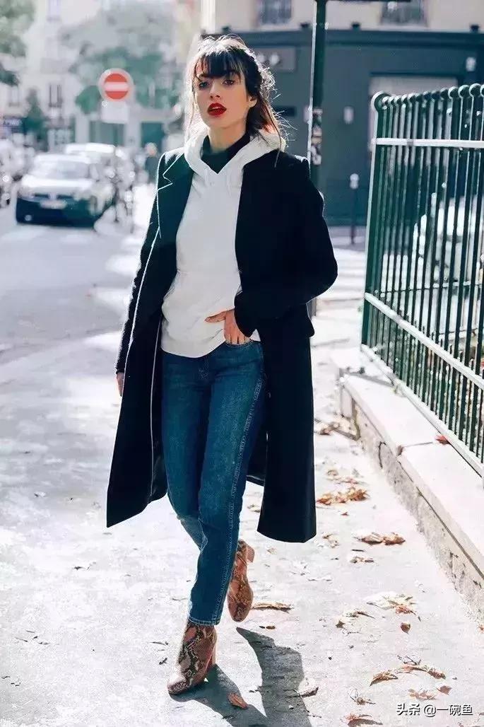 高领卫衣穿搭,高领潮服卫衣