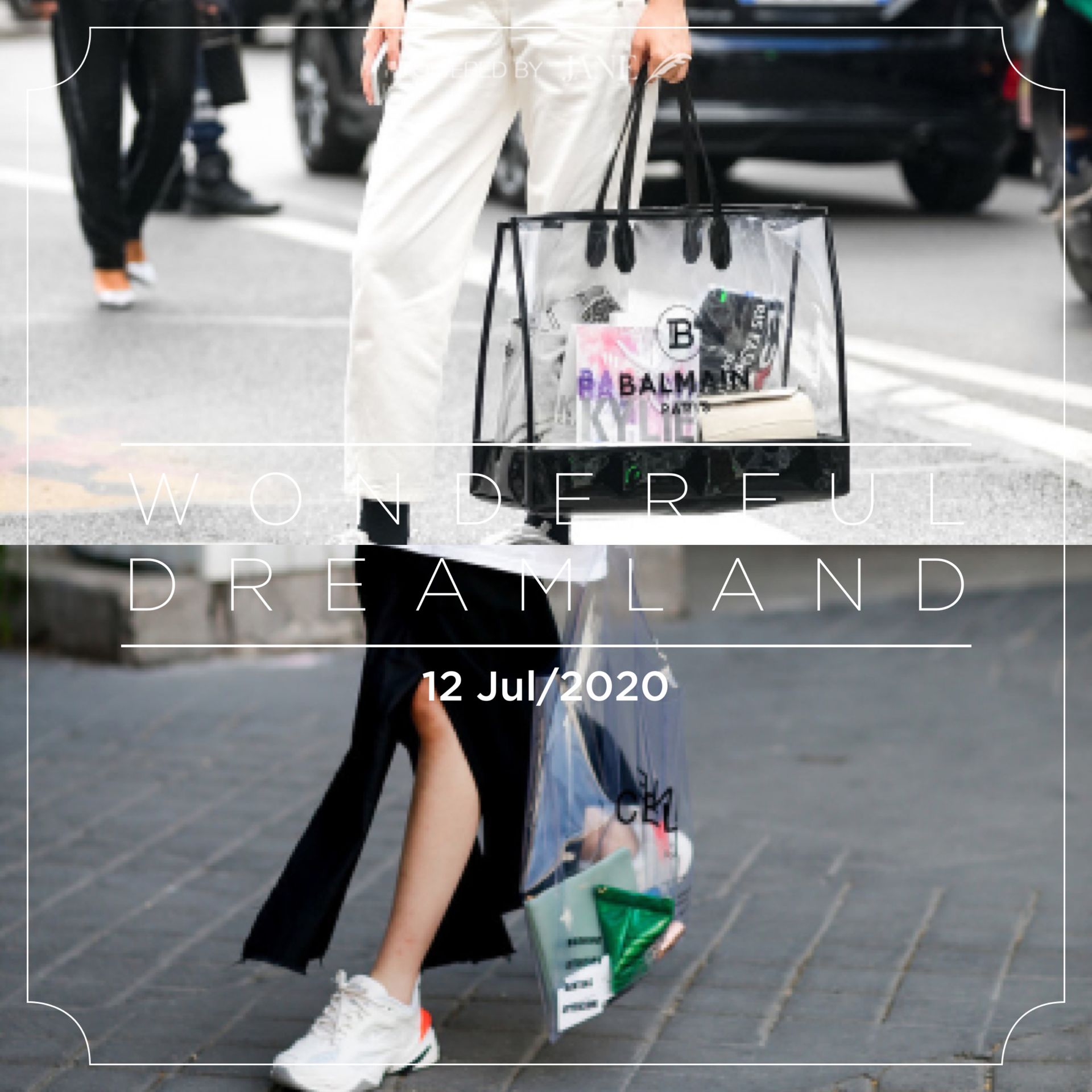 普通包包背腻了，试试“PVC”元素的包包吧，时髦吸睛很高级