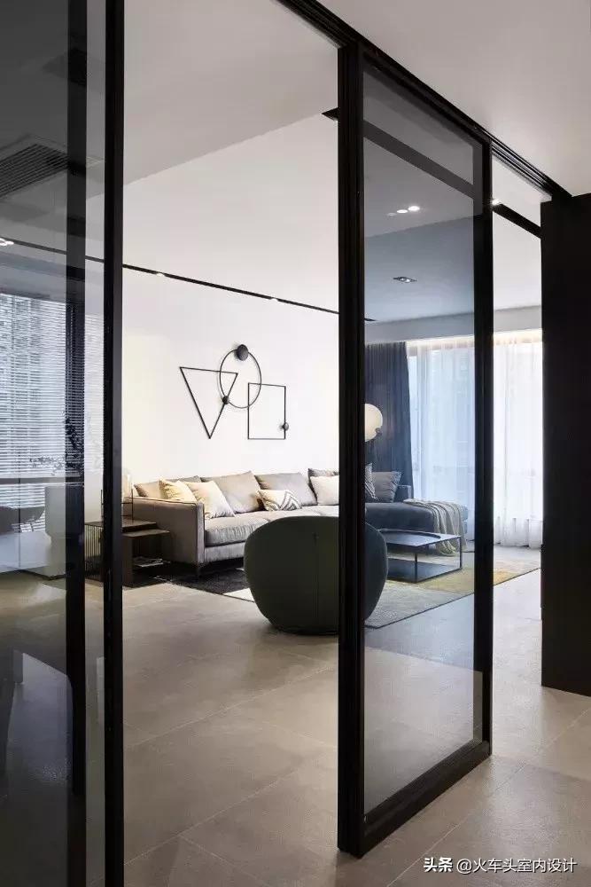 轻奢超大推拉门图片大全,三米极简推拉门