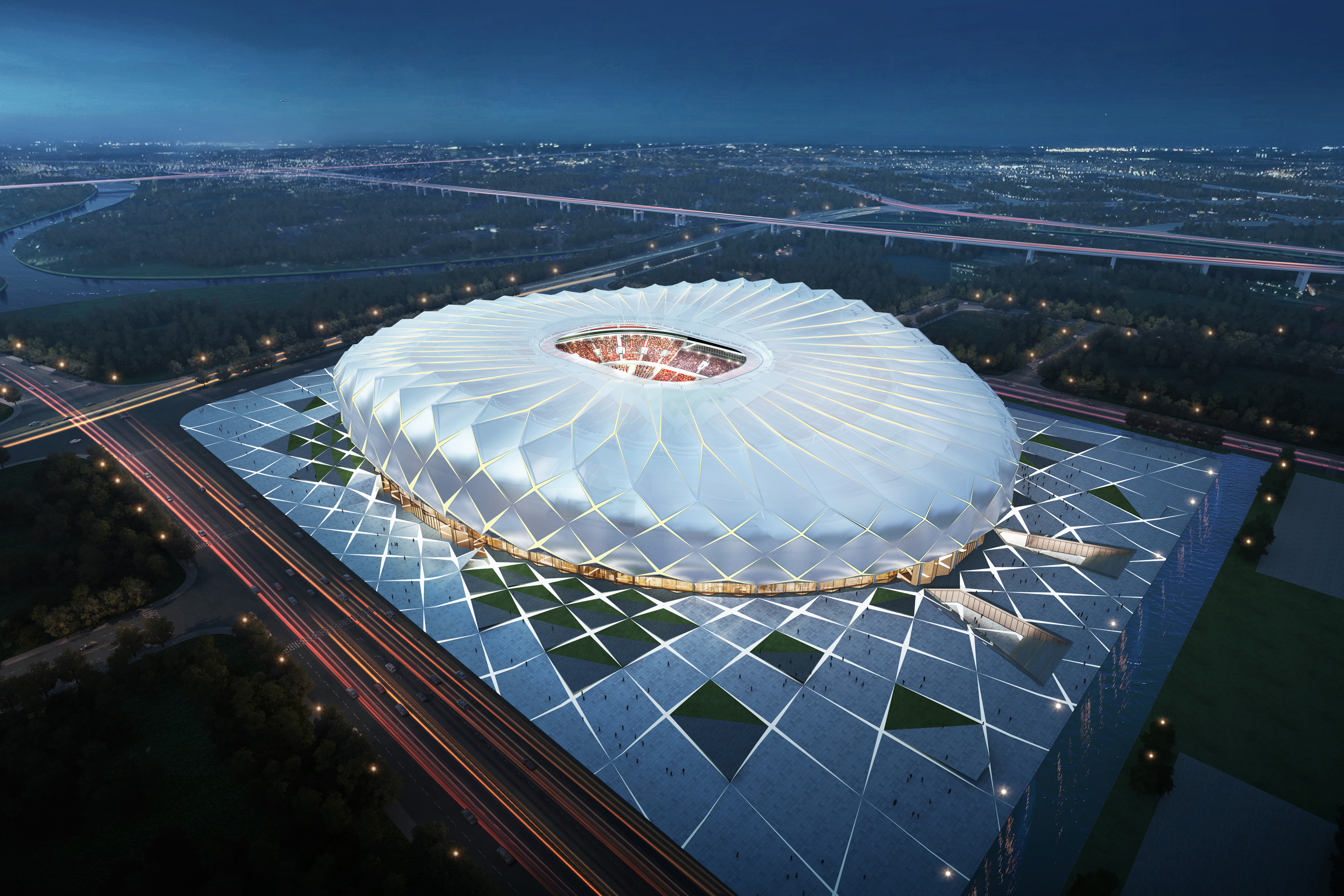 恒大新足球场创意,恒大打造世界球场