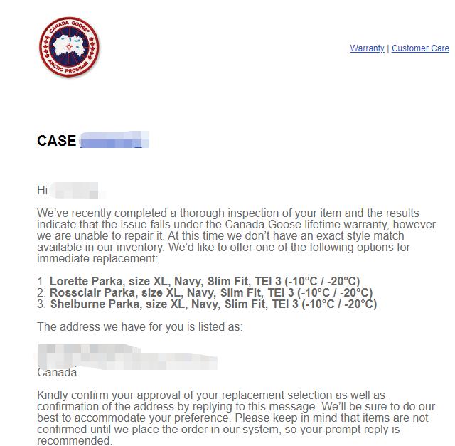 穿加拿大鹅感受,加拿大鹅穿坏了可以换一件吗