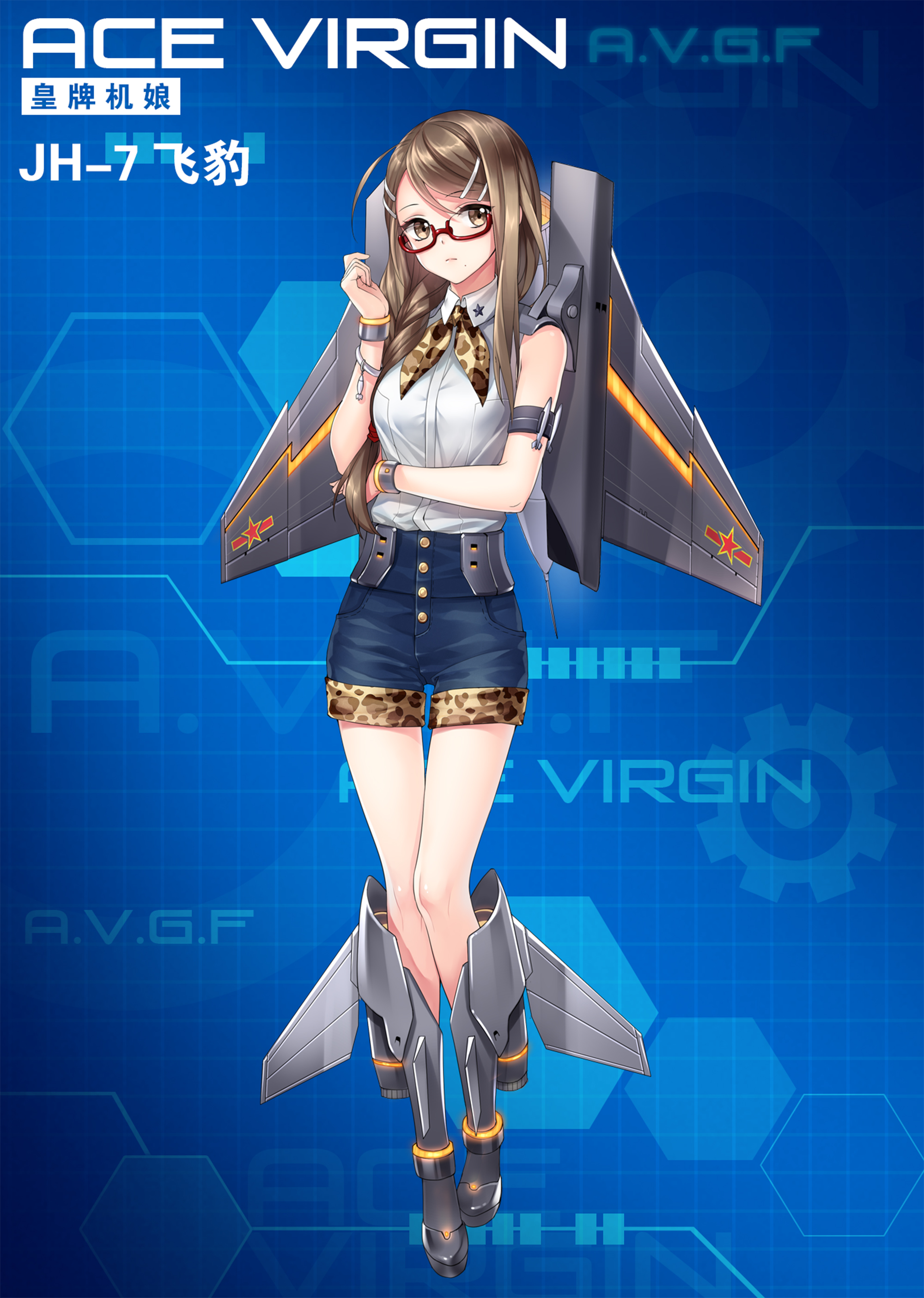 《苍穹战线》精美立绘原画插画卡牌欣赏，超过百种萌点各异的机娘