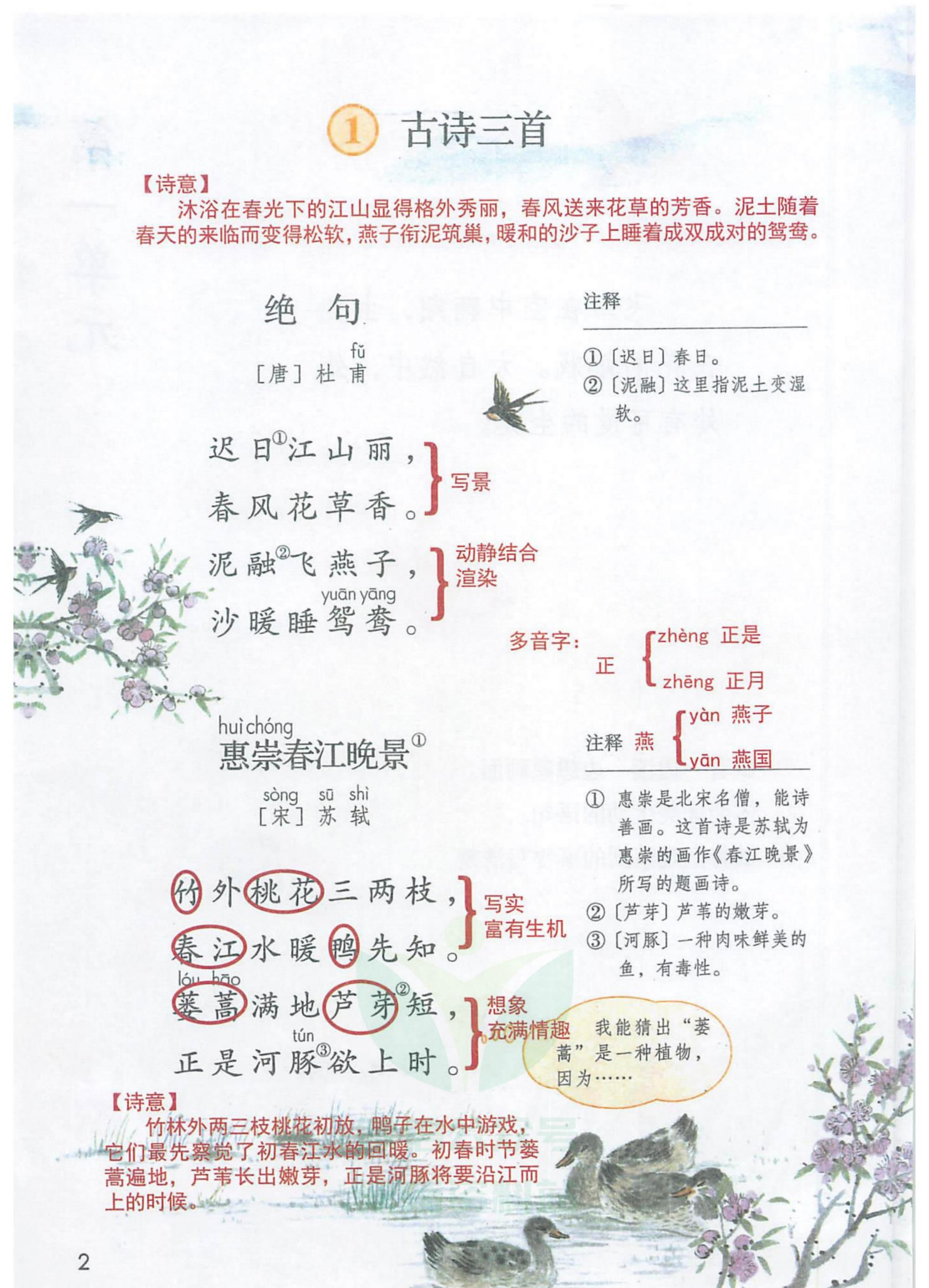 三年级语文下人教版第一单元笔记,三年级语文下册笔记完整版三单元