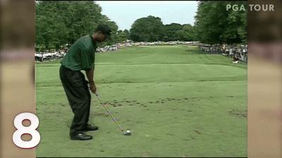 老虎伍兹生涯最佳一杆进洞,2017-2018赛季十佳球