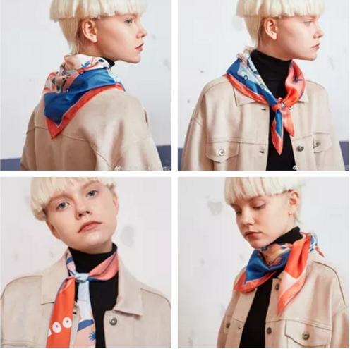 丝巾的系法生活小妙招丝巾新花样,教你丝巾多种系法百变丝巾