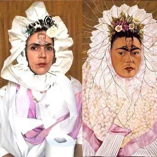 世界名画人物模仿搞笑,外国人恶搞画作