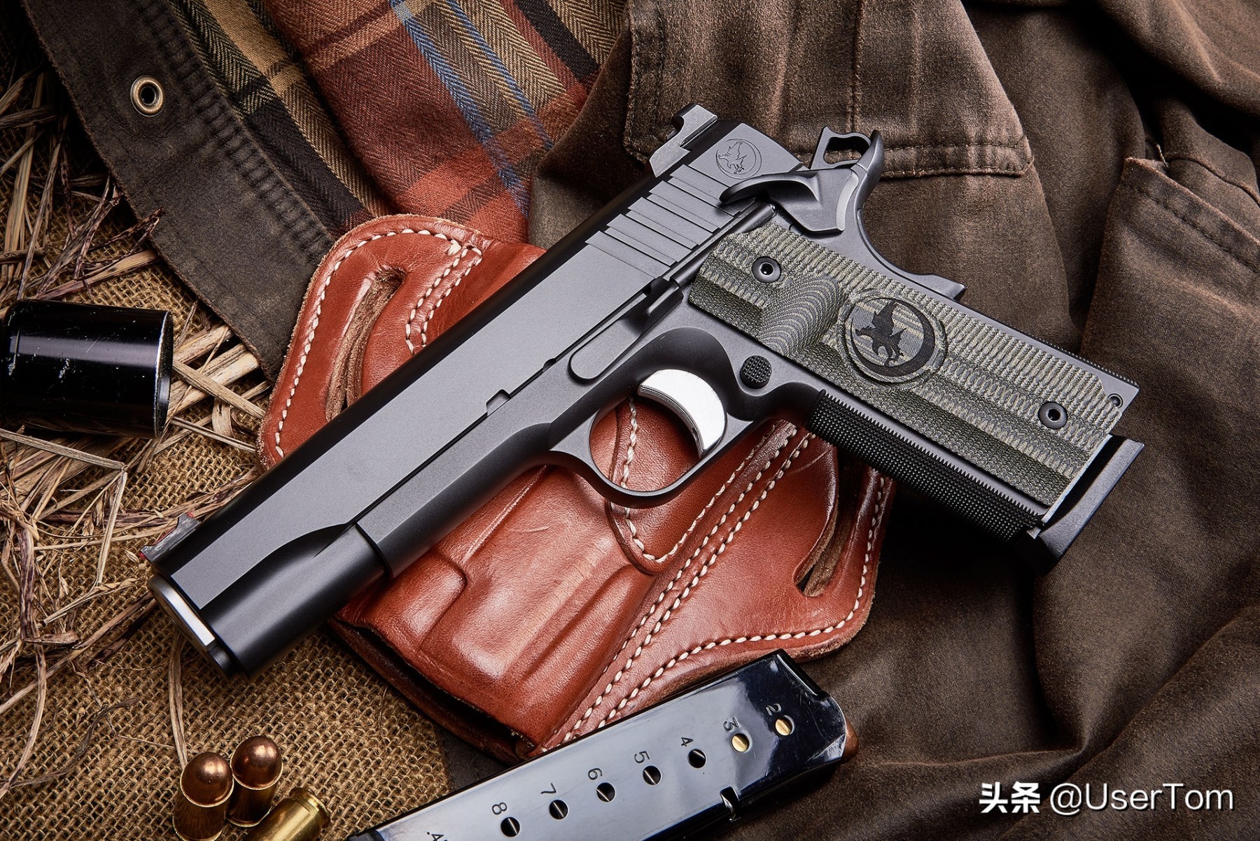 德国夜鹰左轮手枪图片,夜鹰雌鹰1911手枪