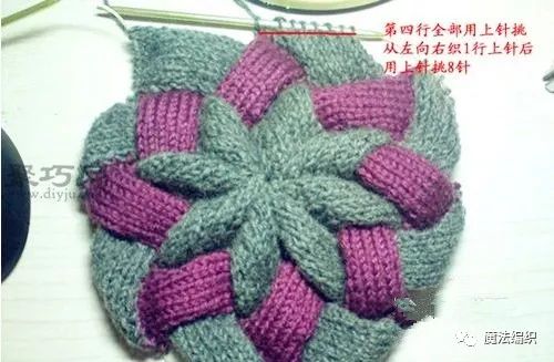 简单的老年人毛线帽子织法教程,钩针圆形镂空帽子花样图解