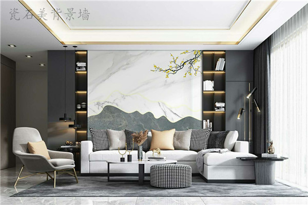 水刀大理石背景墙,石美石材背景墙