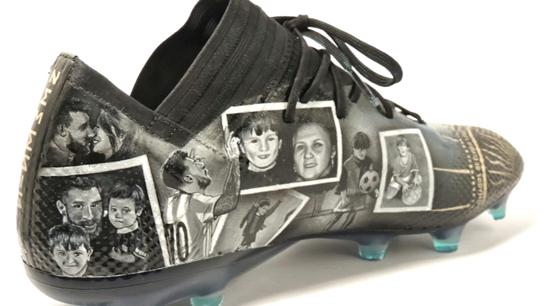 曲线追星！美女画师为球鞋作画险因偏见放弃，与梅西结缘扭转命运