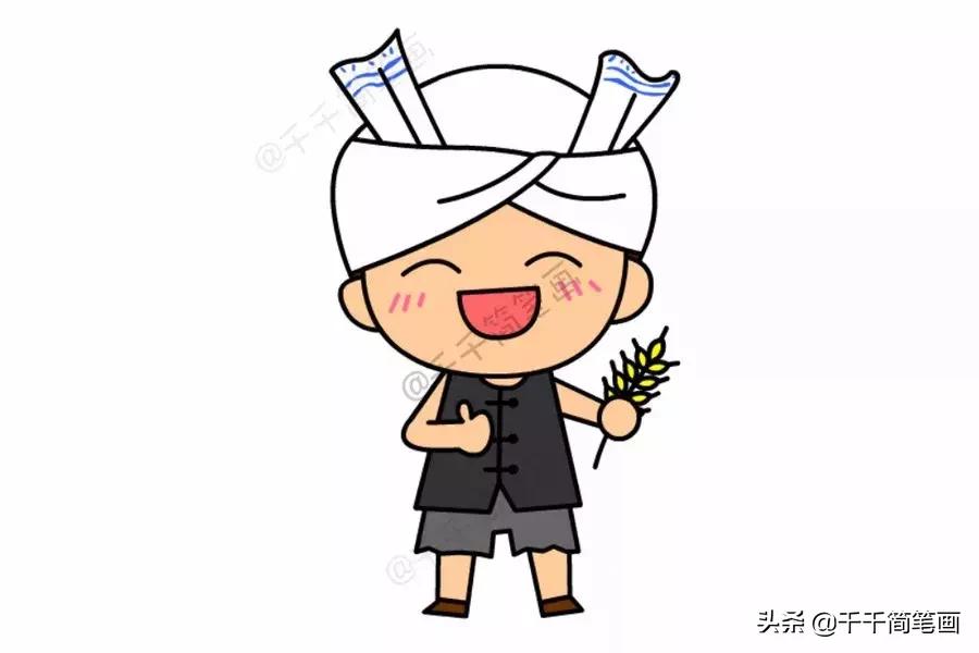 人物创意简笔画儿童,家长特色简笔画