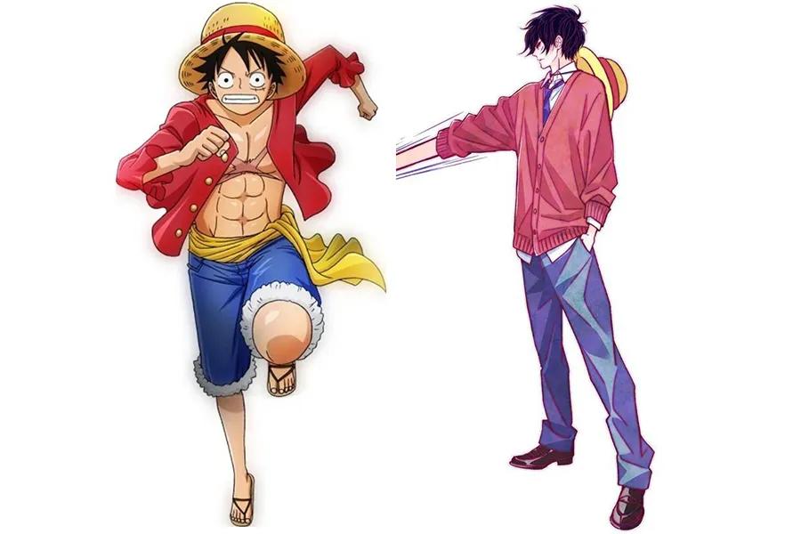 海贼王路飞女帝插画,海贼王p图素材路飞女帝