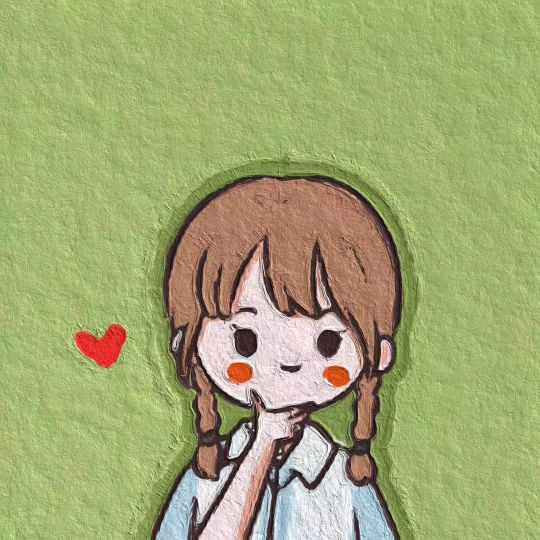 油画卡通头像男,微信头像女卡通呆萌动画