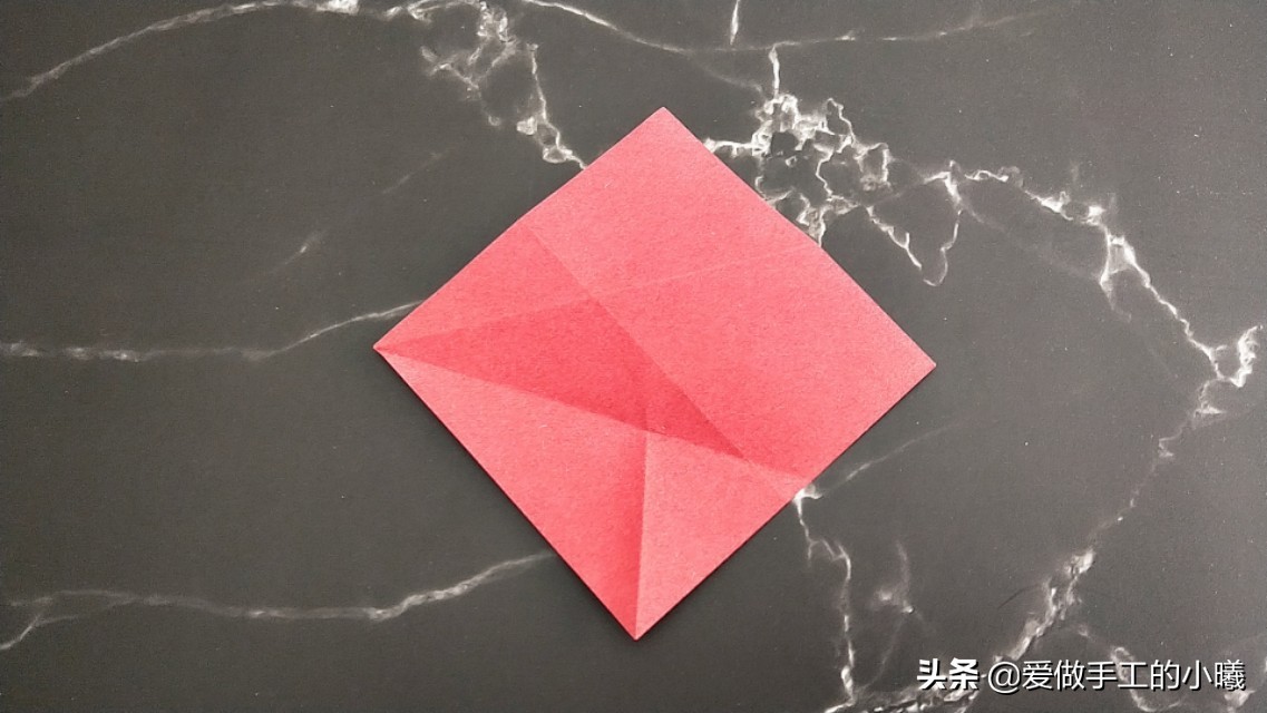 玫瑰花折纸图解,玫瑰花千纸鹤折纸图解