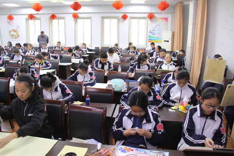 文明在我心中绘画五年级,德州五中校园文化节