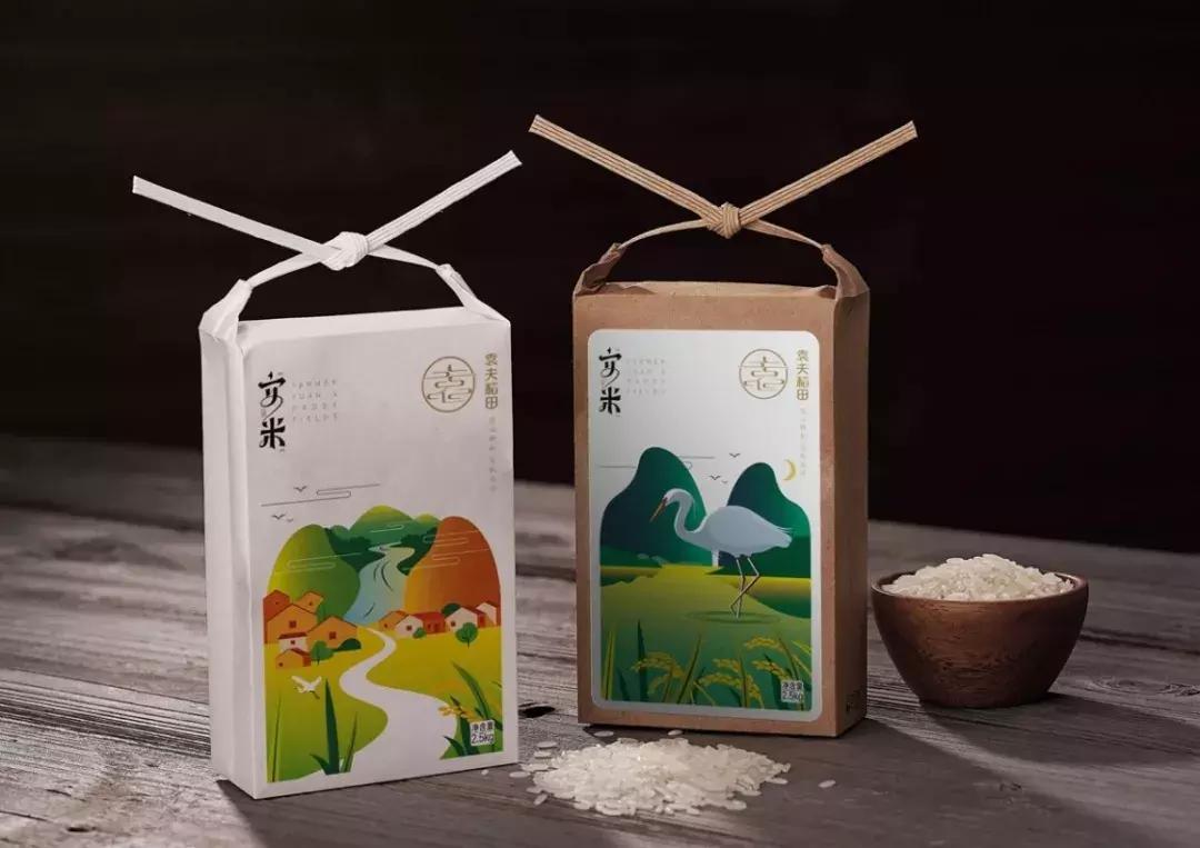 实惠的大米包装设计,简约高逼格大米包装