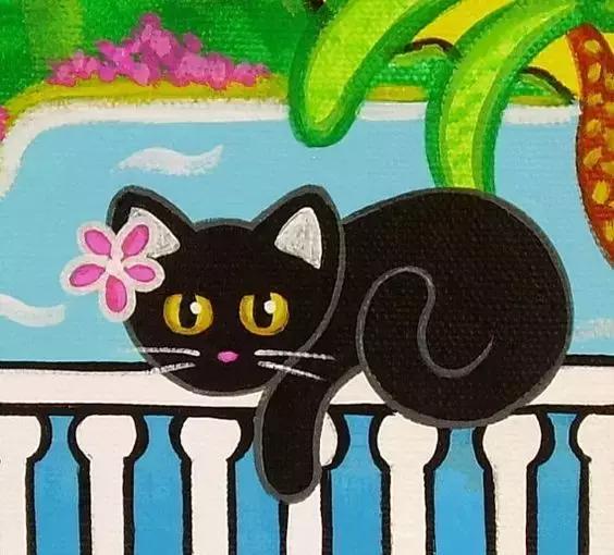 范画,动物创意水粉画教师范画8-10岁